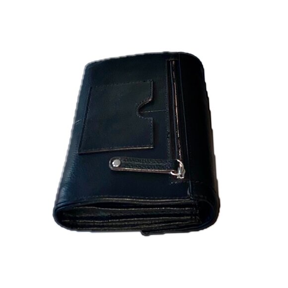 Tignanello Black Leather Mini Crossbody/Clutch Detachable Strap - Picture 5 of 10